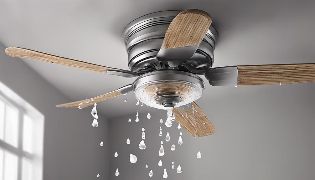 Rainwater Leaking from Ceiling Fan