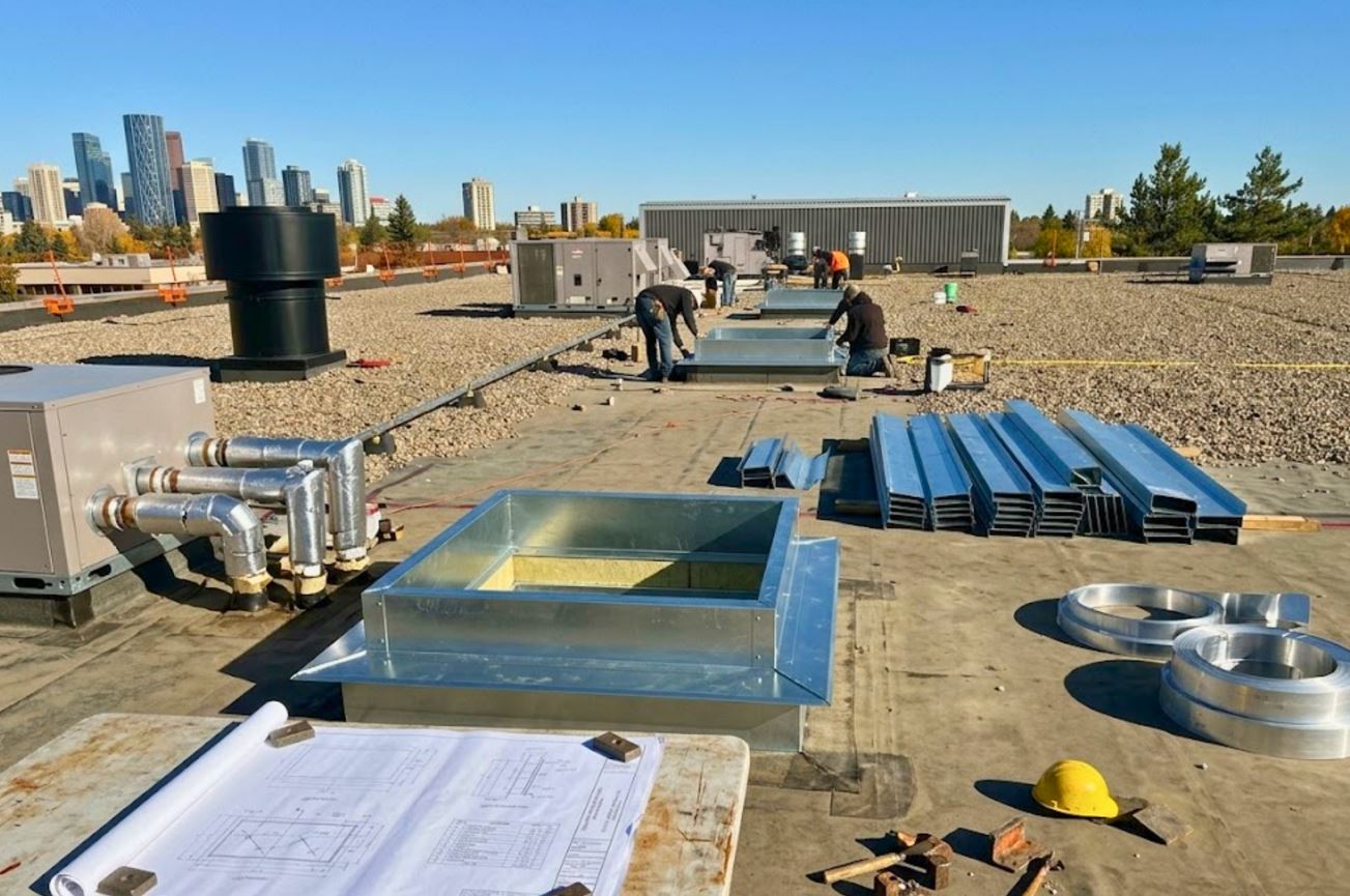 commercial roof curb installation