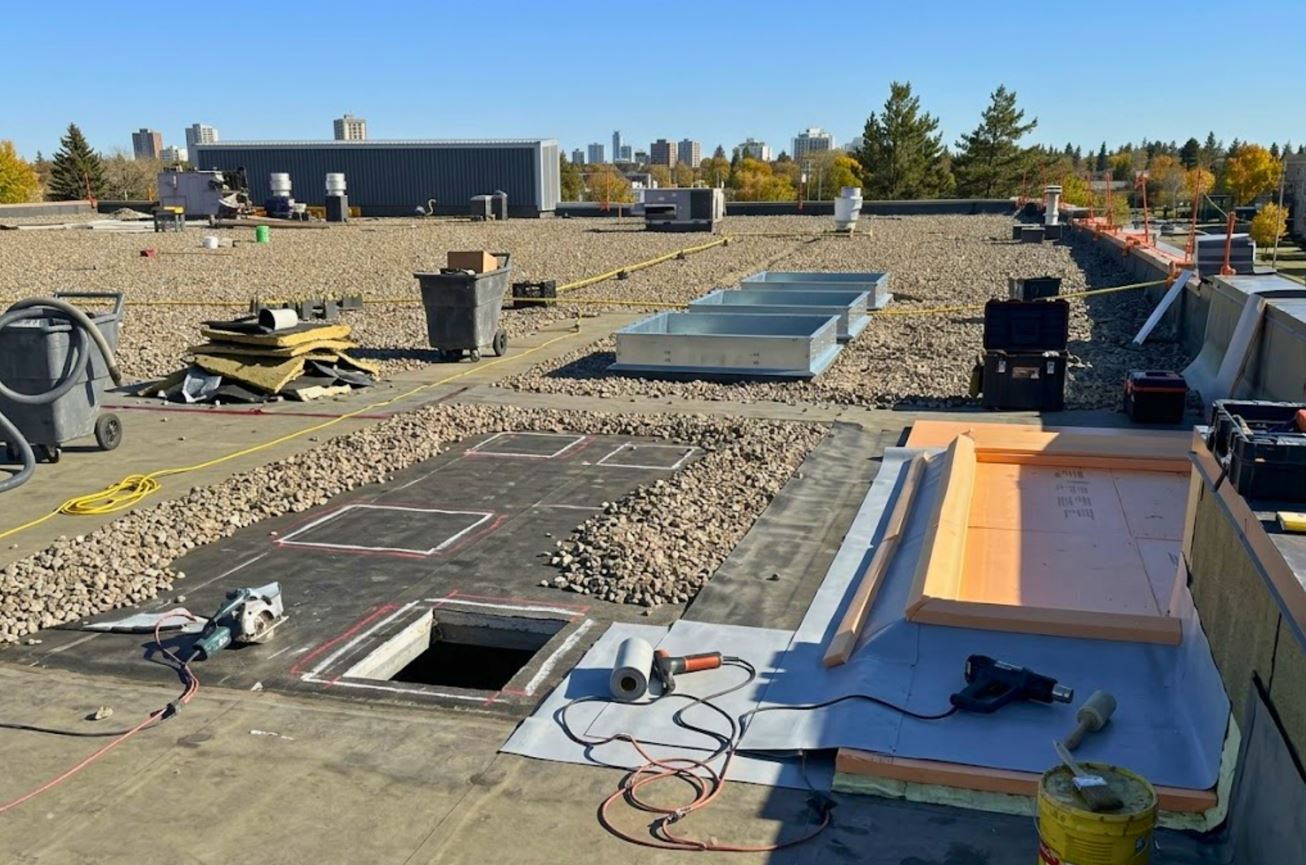 commercial roof curb installation