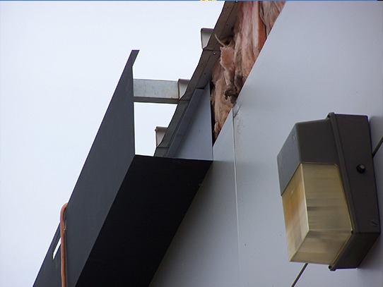 Commercial gutter installation